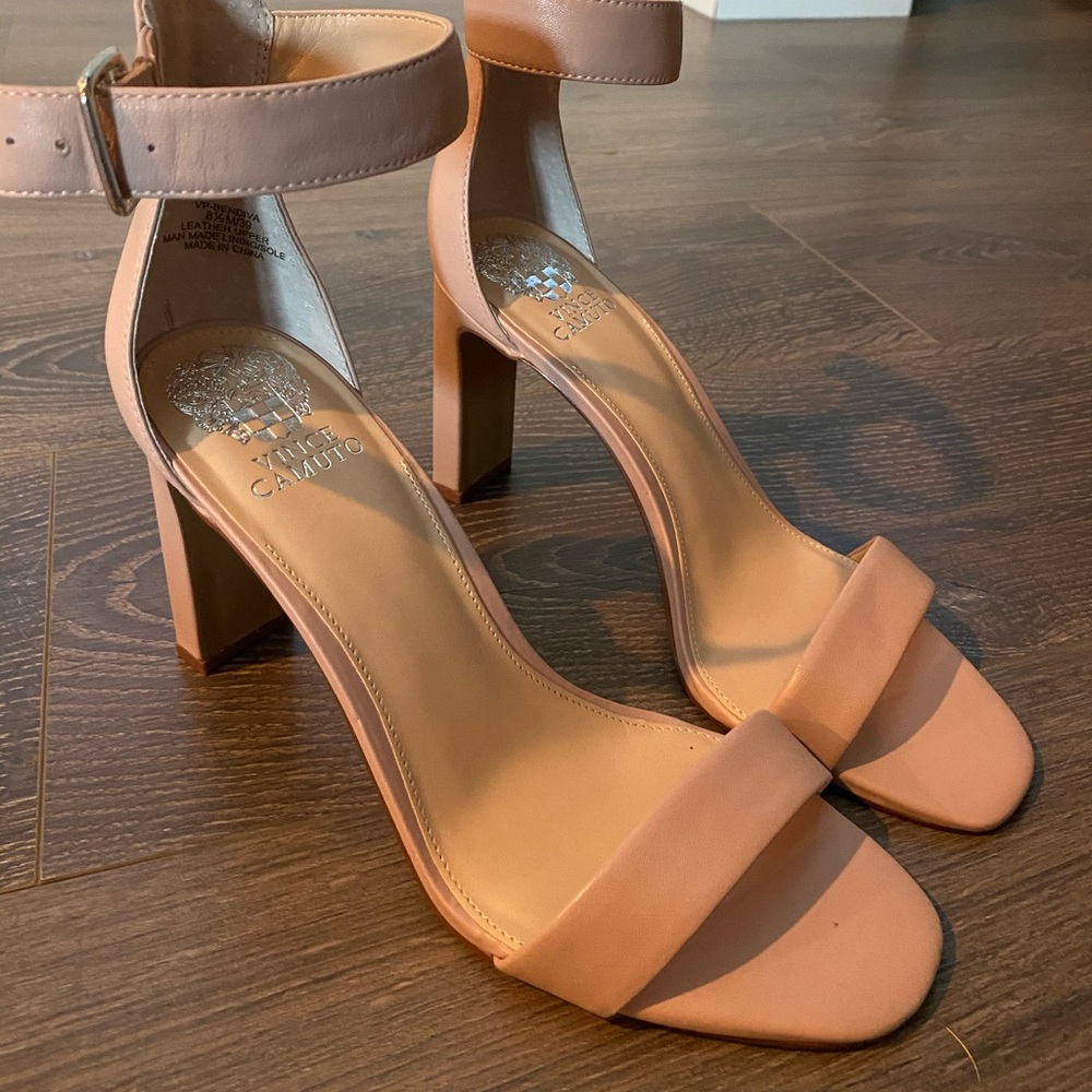 Vince Camuto Strappy Sandal Heels - 8.5 Nuke Pink